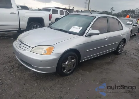 2003 Honda Civic Ex z USA, uszkodzony, nr VIN 2HGES26743H577499